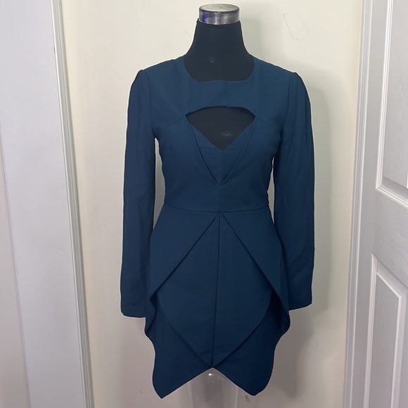 Finder Keepers Last Goodbye Asymmetric Hem Mini Dress Size Small - Picture 7 of 15